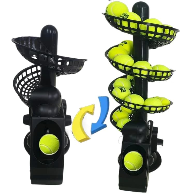 Macchina per lanciare palline da tennis Macchina per servire TS-02 Allenatore portatile multi-palla da tennis Bambini indoor e outdoor