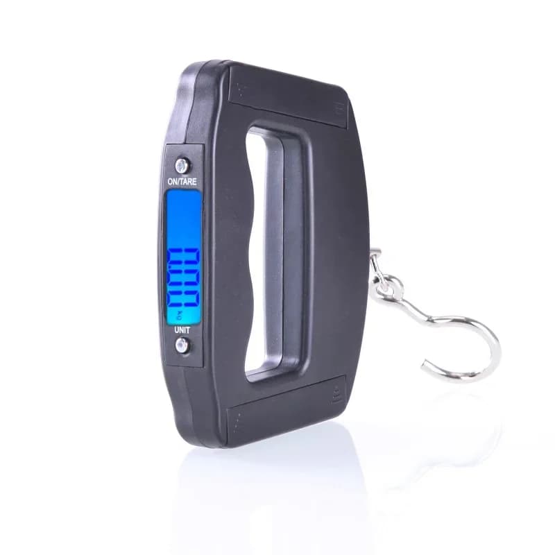 50Kg 10g Amo da pesca Appeso SPortable Digitale Tenuto in mano Cale Elettronico Ponderazione Bilancia per bagagli Display a LED Bilancia