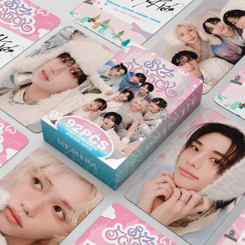92 Carte Collezionabili Stray Kids SKZOO Surrounding Stars, Carte LOMO con Foto, Regali per i Fan