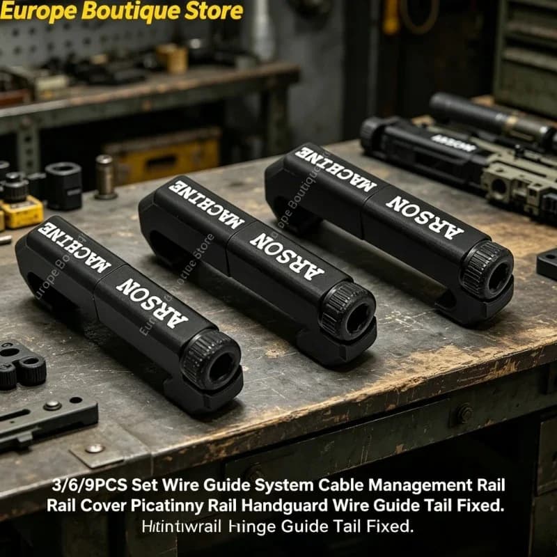 Sistema di Guida Cavi 3/6/9 Pezzi Set Copertura Guida Cavi per Picatinny Rail Paramani Parti Tattiche Fisse