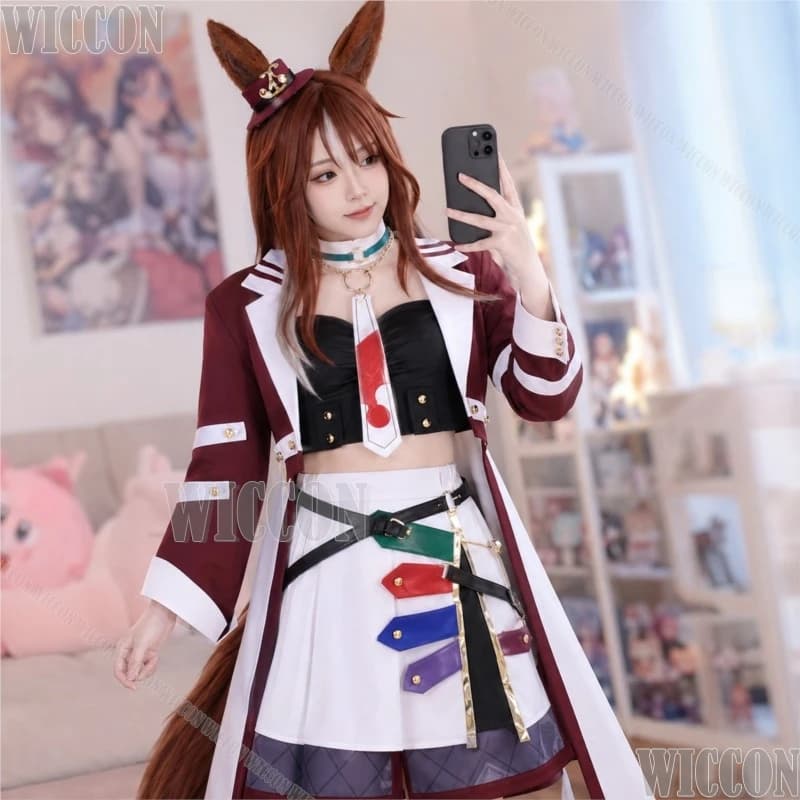 Umamusume Pretty Derby Forever Young Cosplay Race Wig Women Dress Game Halloween Coat Carnival Tail Festival Fancy Comic Con