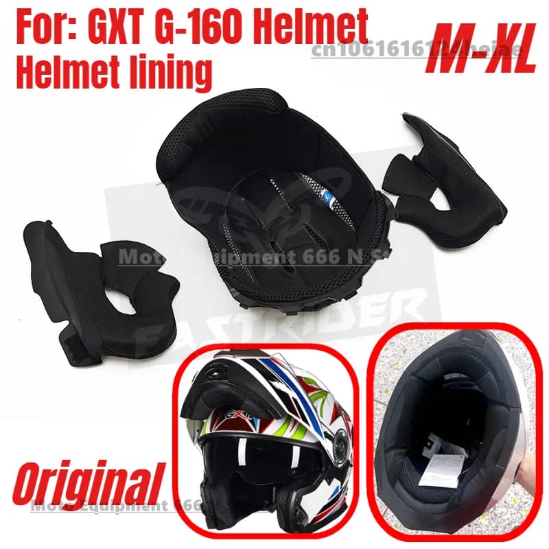 GXT G160 Fodera per casco moto G-160 Fodera per casco ribaltabile Parti di ricambio per casco
