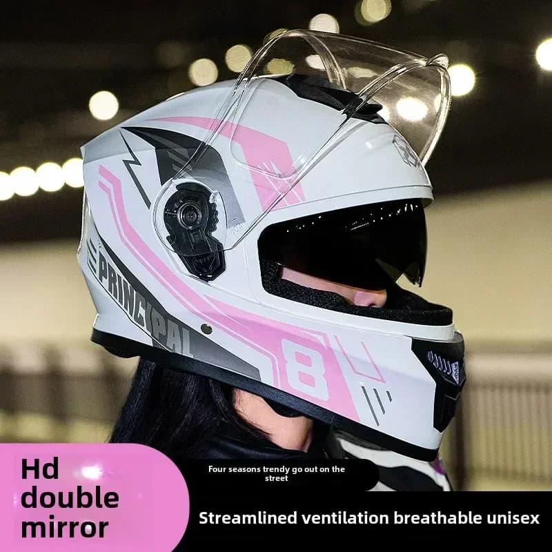 Unisex Motorcycle Helmet Warm Winter Duvet Cover with Full Cover for Men and Women Access to Electric Car Bike Equipment
