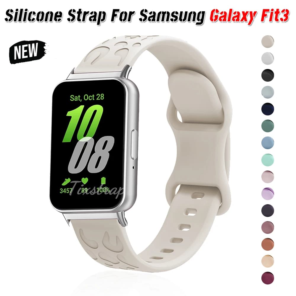 Cinturino per cinturino in Silicone Samsung Galaxy Fit3 per Samsung Galaxy Fit 3 accessori per cinturini di ricambio per orologi sportivi