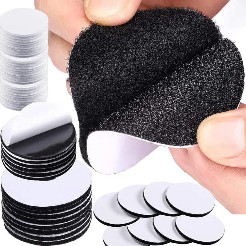 5-20 paia di nastro adesivo a strappo da 60 mm, forte e autoadesivo, punti adesivi per letto, divano, tappetino, moquette.