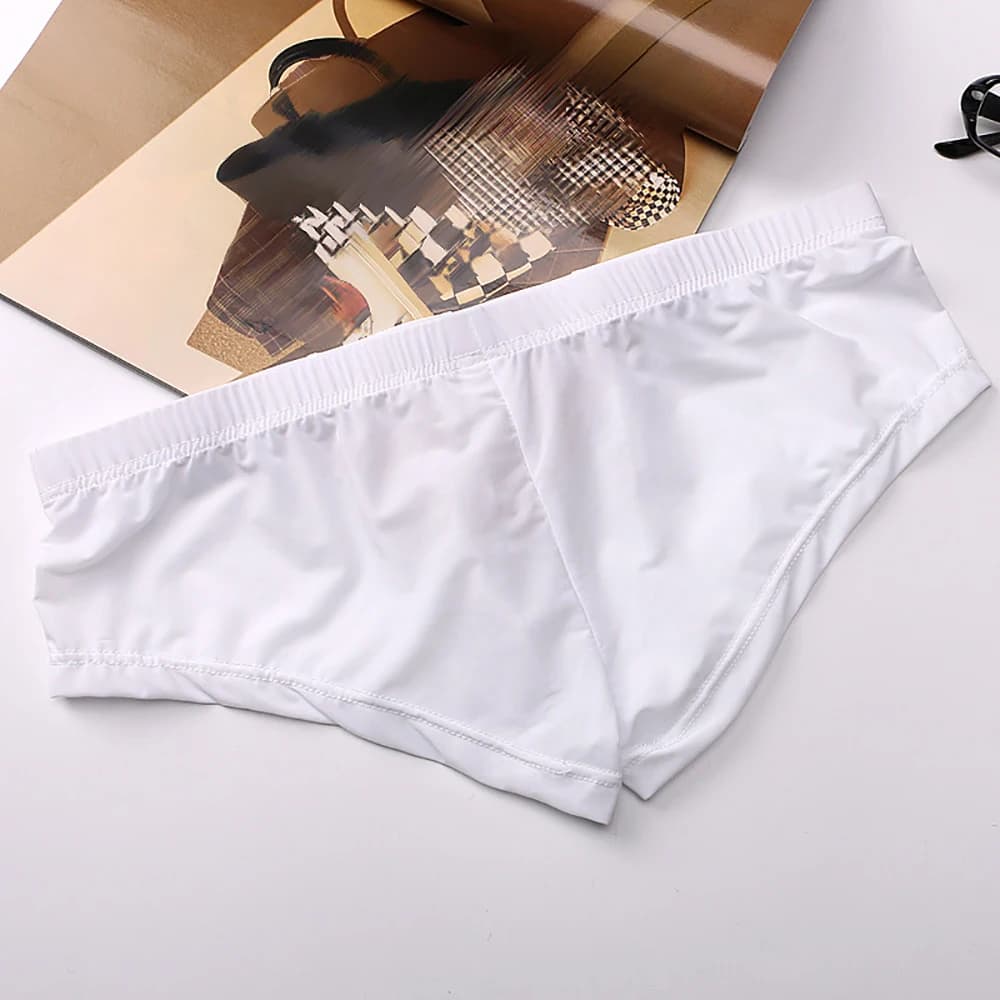 Men's Briefs Soft Breathable Panties Silk Sexy Underwear Men's Hot Hips Up Transparent Jockstrap Sexy Colorful Hot Hot Lingerie