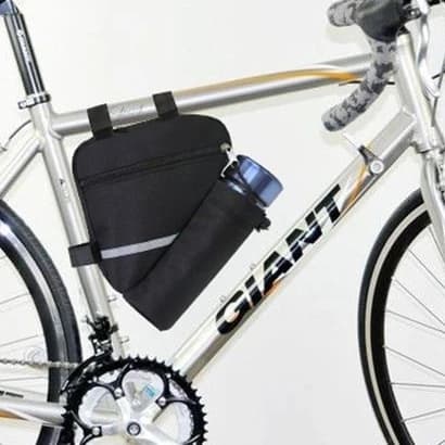 Triangular Frame Waterproof Bag for Bike - Reflective Pack to Repose Cycling / Detachable Bottle Holder (Resistant Wool, 2 Styles