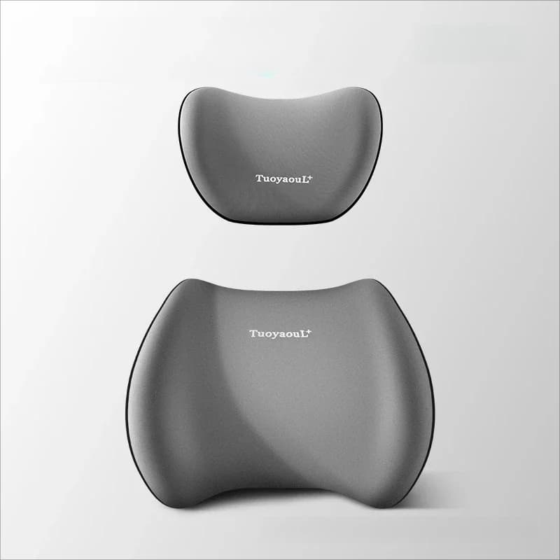 Cuscino Universale per Poggiatesta Auto in Memory Foam, Supporto Ergonomico per Collo e Schiena, Cuscino Lombare Traspirante, Protezione per Sedile Auto