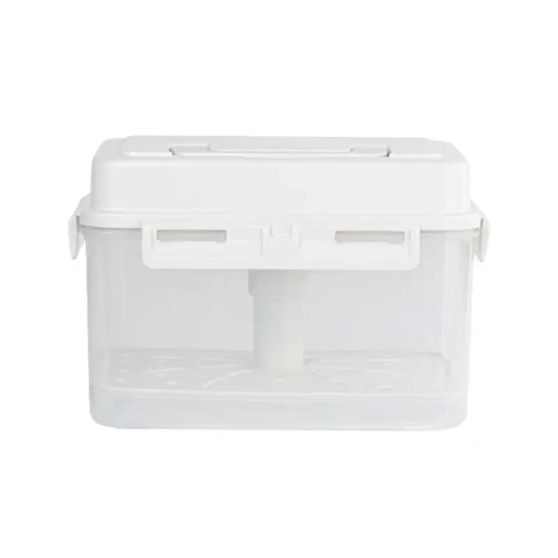 AB33-Pickle Container Rectangle Food Fermentation Storage Box For Home Kitchen Jar Airtight Pickle Press Keeper With Handle