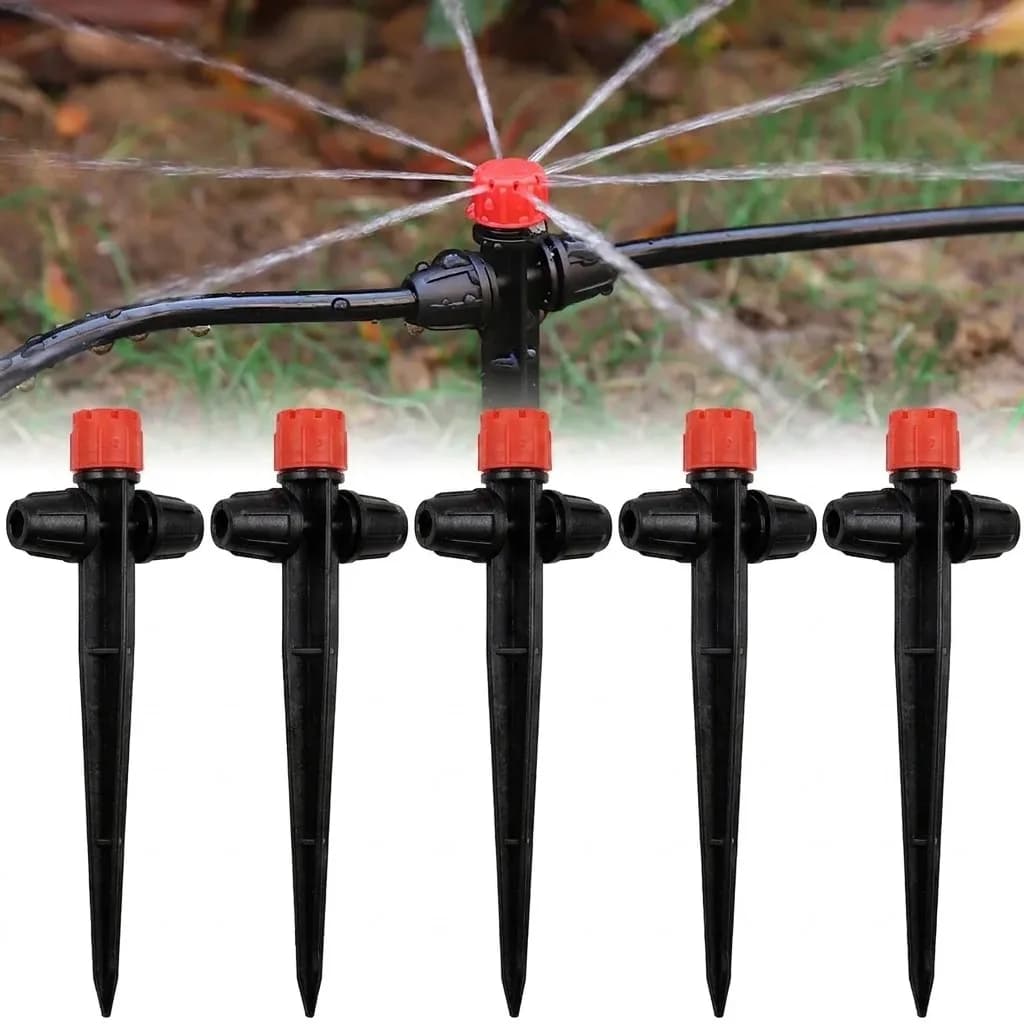 8 Hole All Round Scattering Watering Spikes 10 30Pcs Garden Sprinkler Dripper Plant Irrigation Supplies for Flower Pots