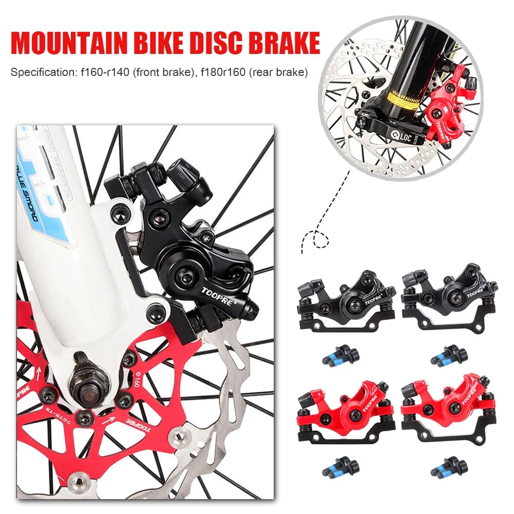 Linea idraulica MTB Tirando il freno a disco Pinza per bici Pastiglie freno Rotori Parte della bicicletta Freno MTB Freno a disco idraulico