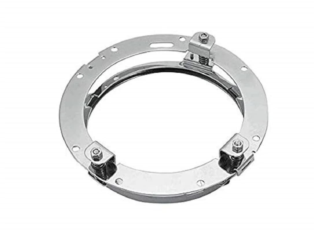 Staffe di montaggio per anello di rivestimento del faro del proiettore LED rotondo da 7 pollici per Wrangler TJ JK Lampada frontale per moto da 7 pollici (Argento)