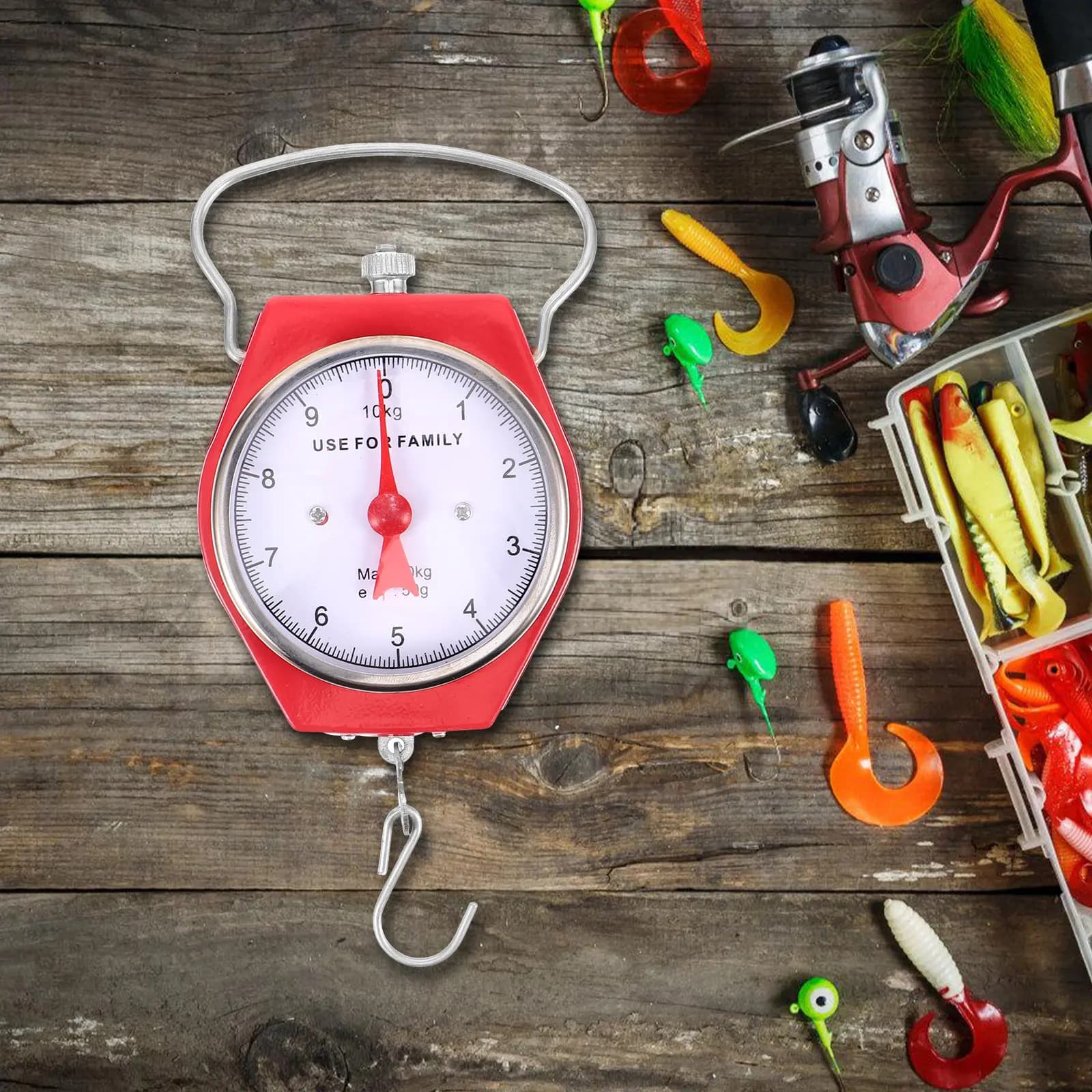 Bilancia a Molla Meccanica Compatta Portatile per Pesare Bagagli, Ideale per Viaggi, Pesca, Caccia, Cucina, Borse e Valigie