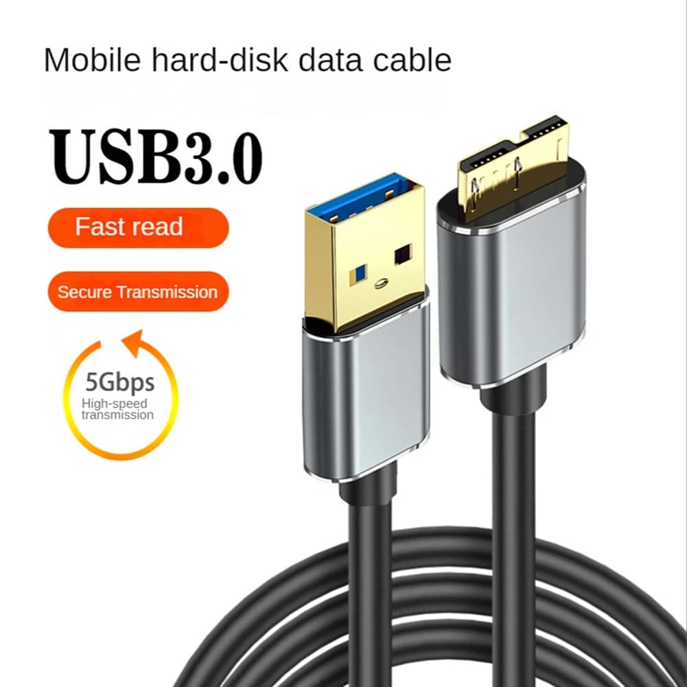 B48A Hard Drive External Cable USB Micro-B HDD Cable Micro-B Data Cable SSD Sata Cable For Hard Disk Micro-B USB3.0