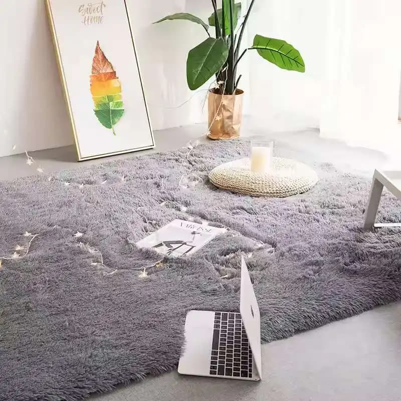 Tappeto in peluche VIKAMA per soggiorno, decorazione per cameretta bambini, tappeto soffice per corridoio, tappeto antiscivolo per capelli, tappeto da comodino, tappeto per stanza