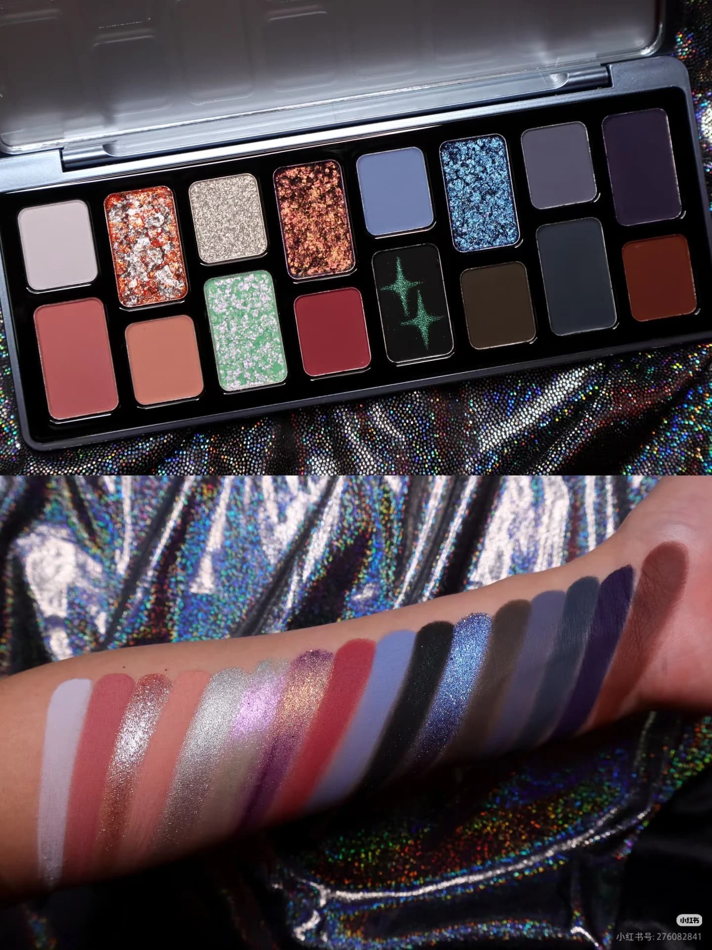 Qianyan 16 color palette of brown brown cowboy blue multicolored matt pearl makeup palette for smokey eyes