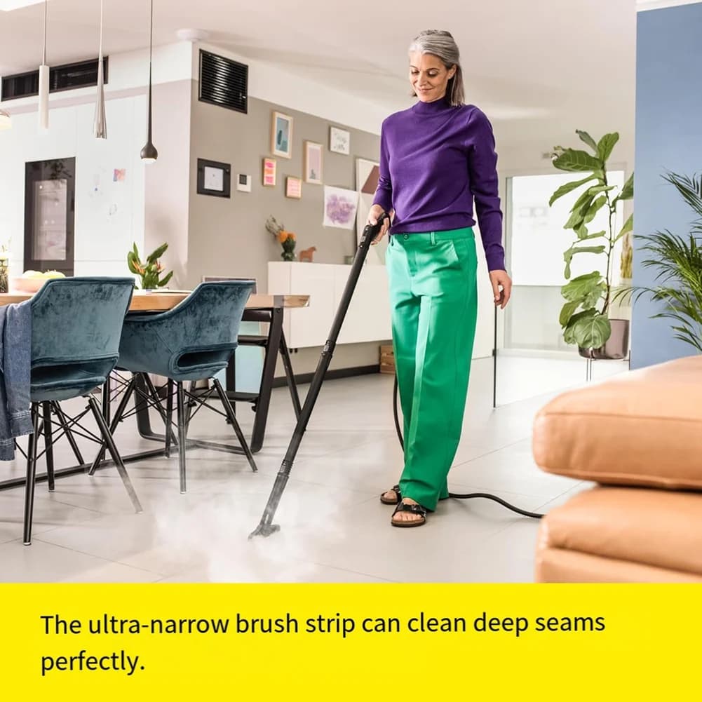 Accessori per lavapavimenti a vapore Karcher SC1-5, set di spazzole per spazzola per fughe Karcher XXL, comodo per la pulizia delle fughe