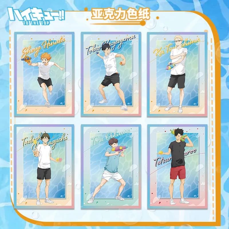 Haikyuu Volleyball Acrylic Souls Large Size Stands 20,5x14,5 cm Print HD Rainbow Edge Laser Edge 2D Souls Collection Markets