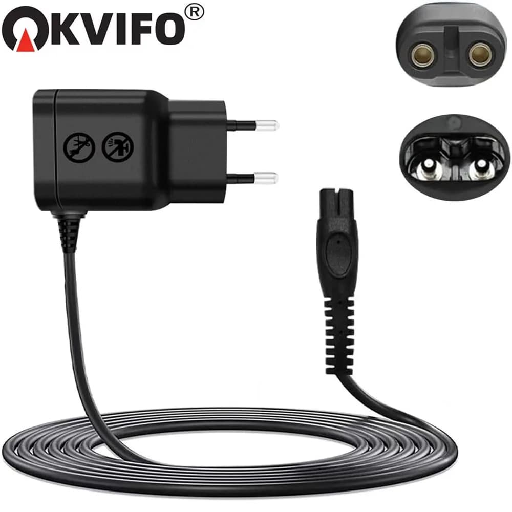 KVIFO 5V EU Charger Converter Adapter Suitable for Philips One Blade QP2724 QP2834 QP1424 QP1924 QP4631 Barba Trimmer
