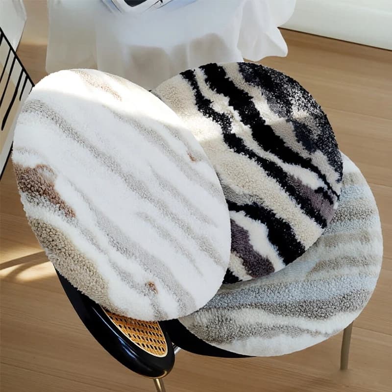 Cuscino Rotondo per Ufficio Reverie Home, Imbottitura in Memory Foam, Cuscino per Sedia da Pranzo Ergonomico, Disponibile in Vari Colori