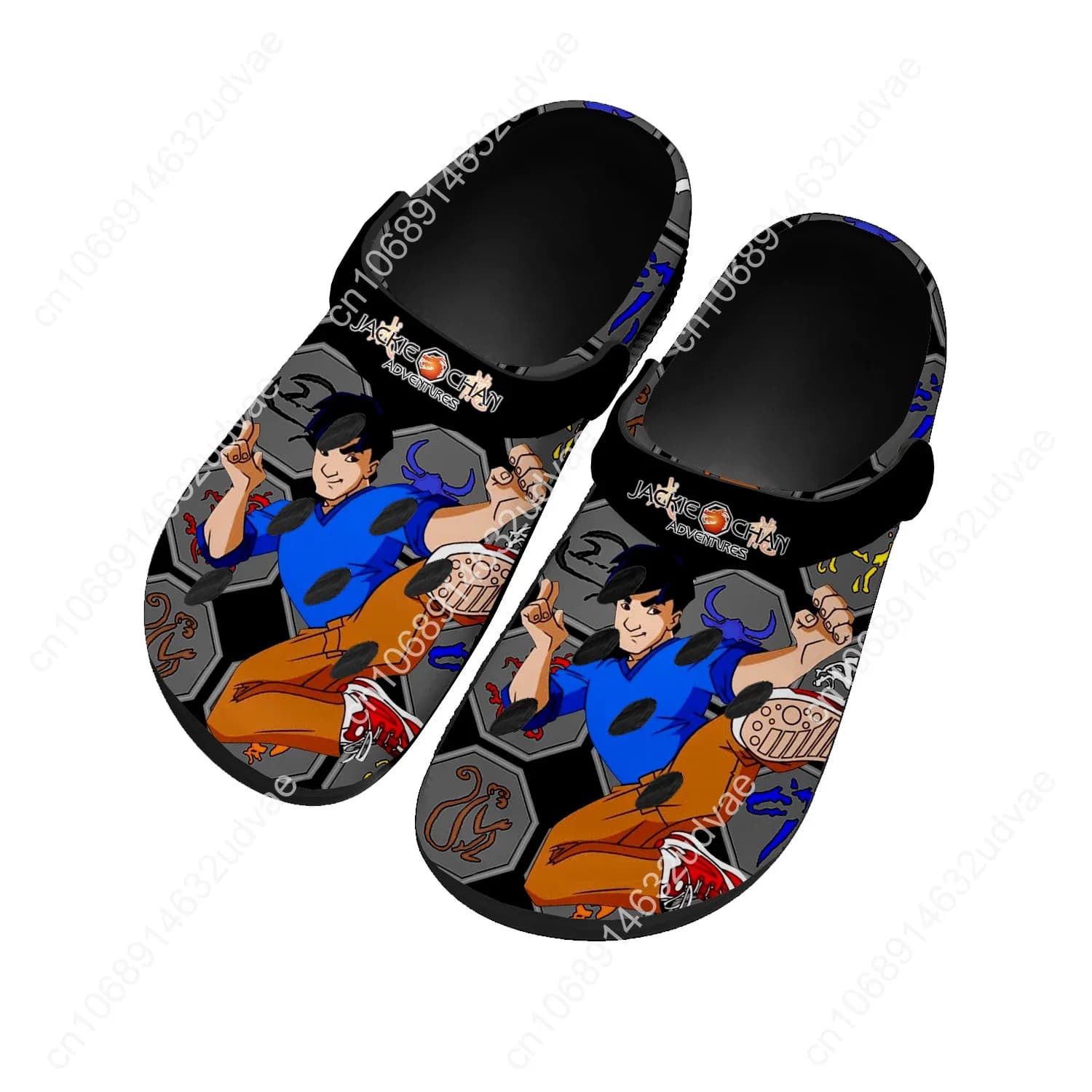 Jackie Chan Adventures Home Sandali personalizzati Donna Adolescente Moda Scarpe da acqua Zoccoli da giardino Pantofole da spiaggia confortevoli e traspiranti