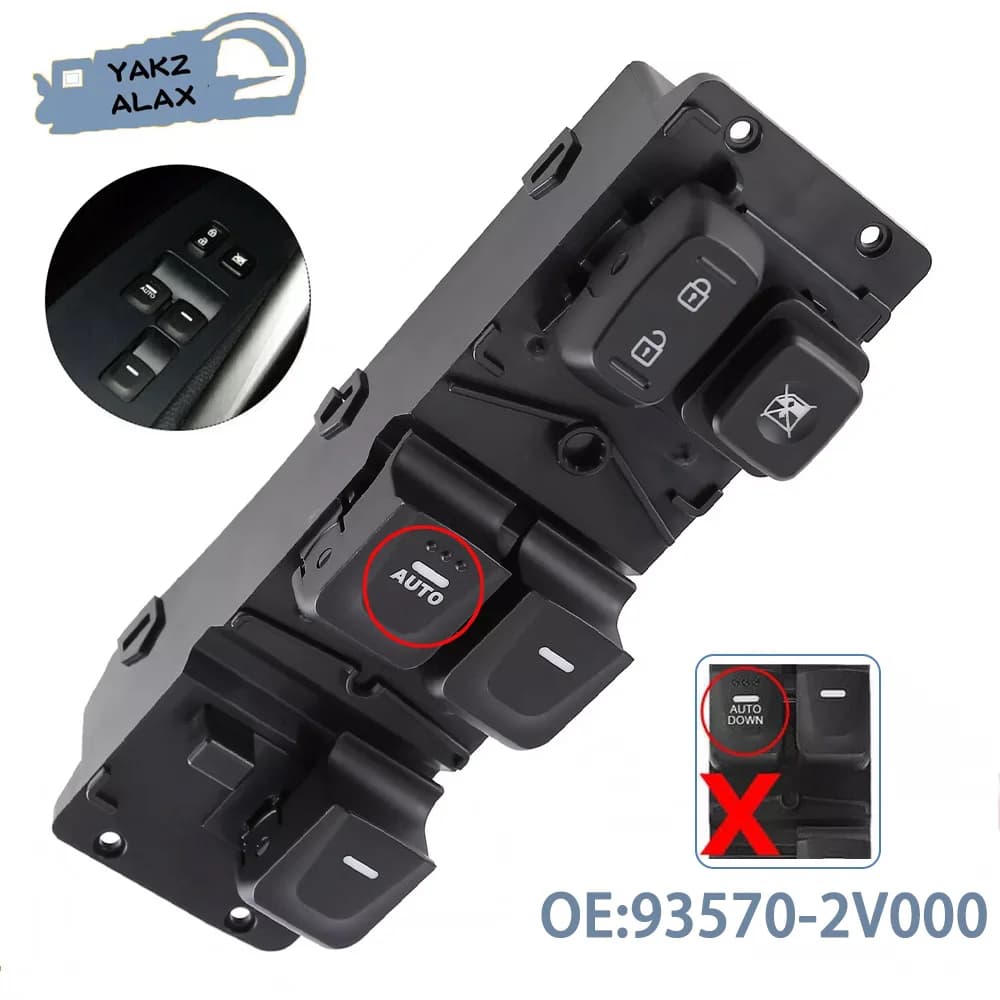 93570-2V000 per Hyundai Veloster 2012 2013 2014 2015 2016 2017 Anteriore Sinistro Master Finestra di Potere Interruttore di Controllo Pulsante 935702 V000