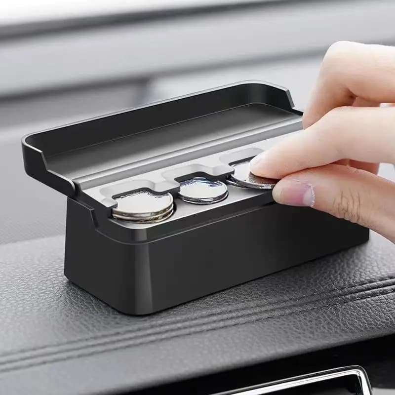 Portamonete per auto Piccolo portaoggetti per la casa Scatola per il cambio a doppio scopo Portamonete creativo Porta dispenser Euro Portafogli Portafogli Scatole per soldi