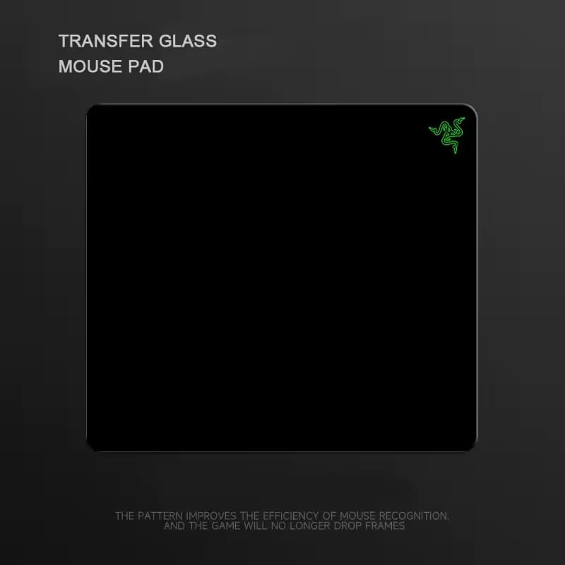 Tappetino per mouse da gioco in vetro fotovoltaico minimalista premium Superficie dura temperata aggiornata con Ultra per FPS eSports Office Home Use