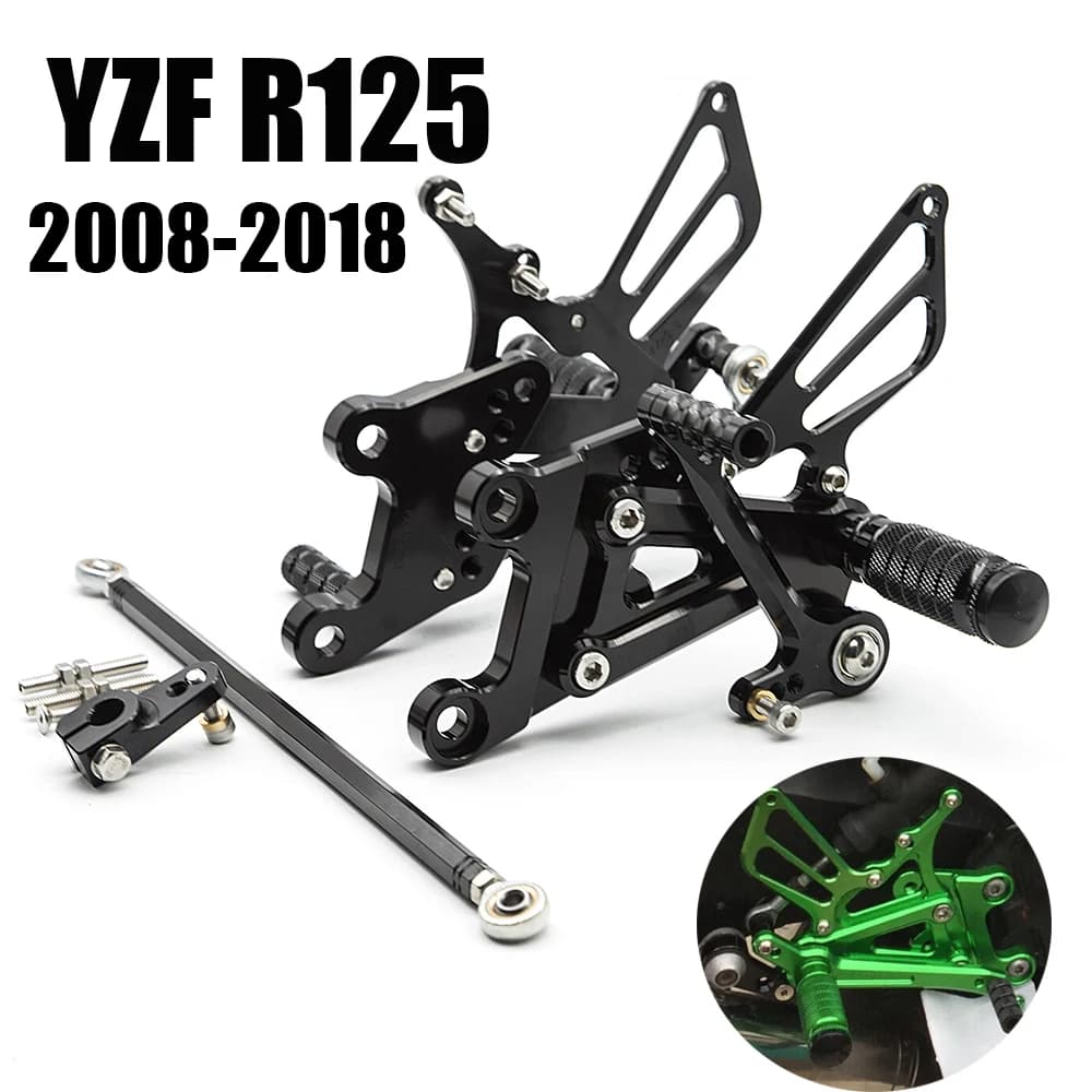 Per Yamaha YZF R125 YZF-R125 YZFR125 MT125 2008 2009 2010 2011 2012 2018-CNC cambio rapido pedane poggiapiedi