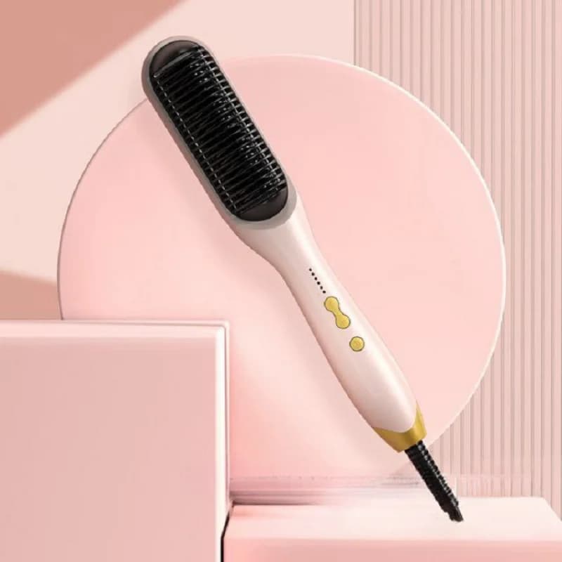 Pettine stirante che non danneggia i capelli con schermo LCD, ioni negativi, comodo per gli studenti, piastra elettrica per capelli