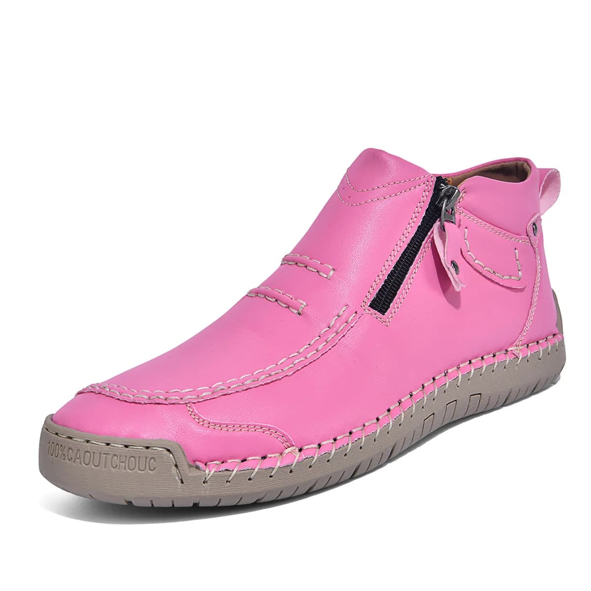 New Classic Handmade Leather Women Boots Outdoor Design Sneakers Women Breathable Casual Leather Shoes Woman Ankle Boots