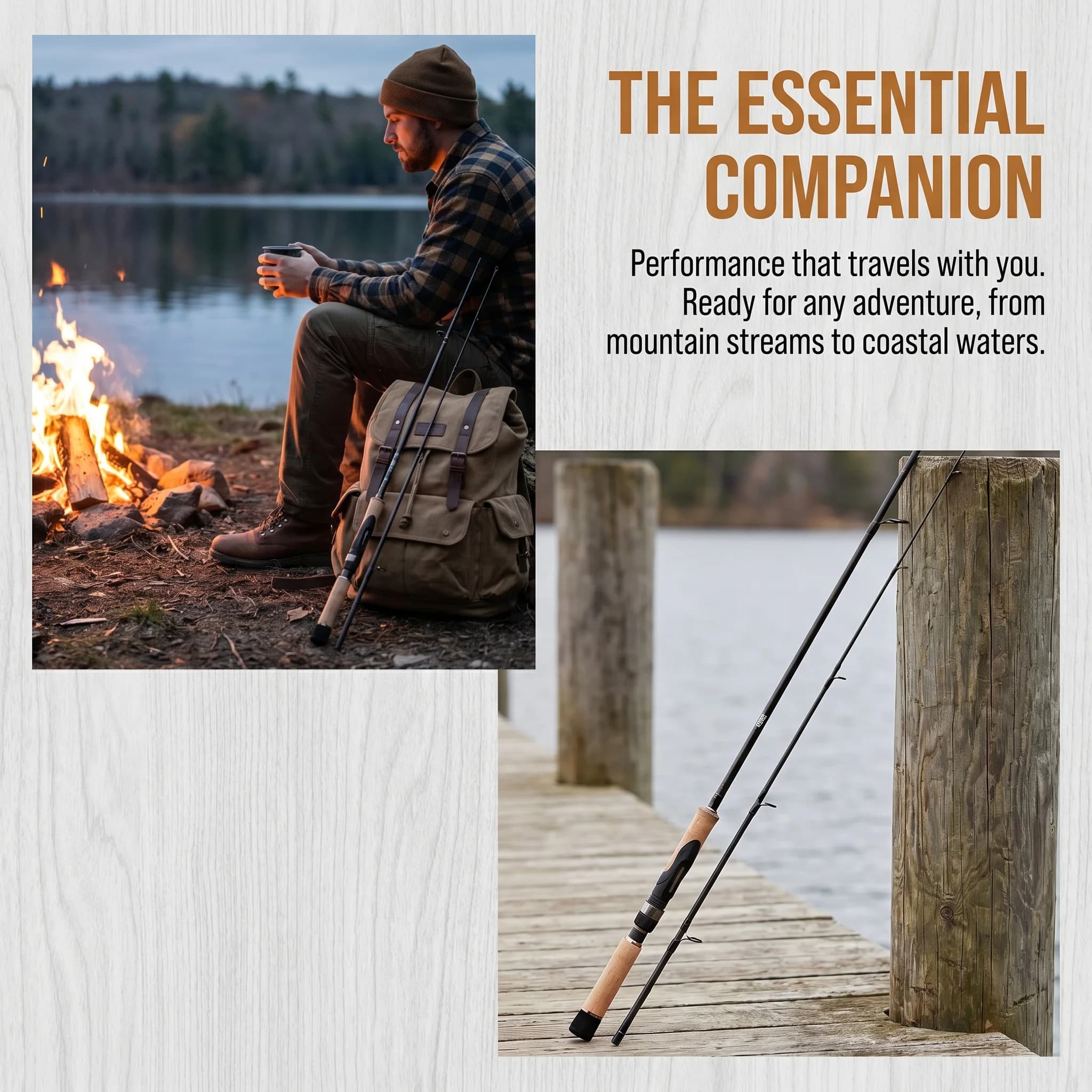 Goture Ultra Sensitive 2 Section Spinning Fishing Rod Carbon Fiber Blank Powerful Casting Travel Lure Rod for Bass Pike Fishing