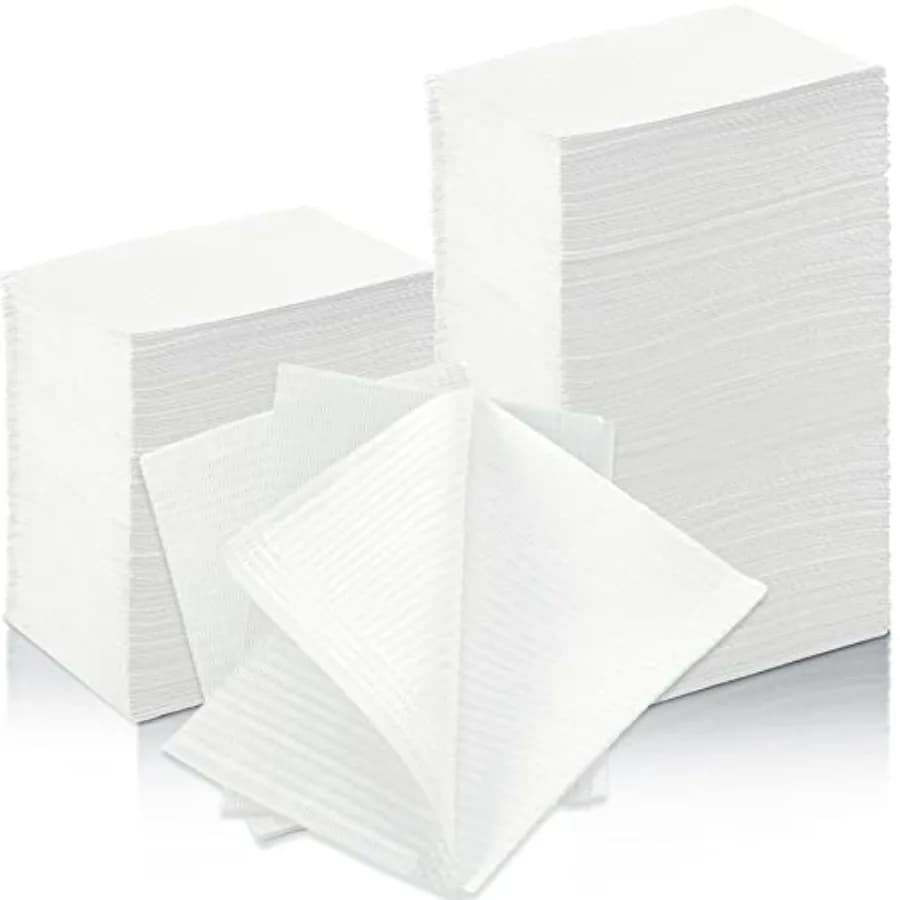 Newwiee 750 Parts of Bavarian Dentali Disposable Raincoats for Patients, Tattoos, Eyelashes, Nail Art, Tray Cover 13" x 18"