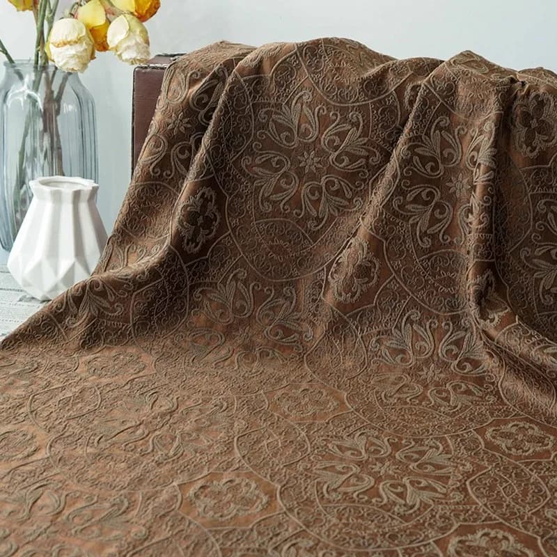 Yarn Dyed Jacquard Decoration Fabric for Dress Vest Suit Clothing Design Curtain Cloth Diy By The Meter Sewing Material