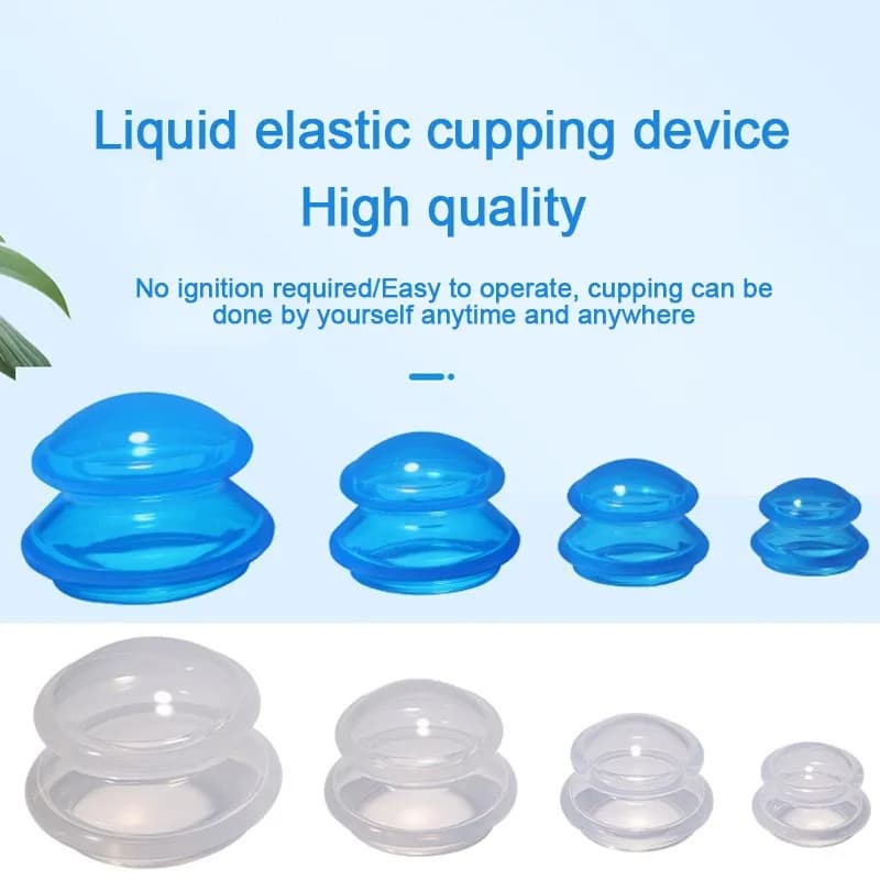New Vacuum Silicone Vases Massage Cups Silicone Cups Massage Body Cover Cellulite Chinese Bubble Silicone Cups BGQ04