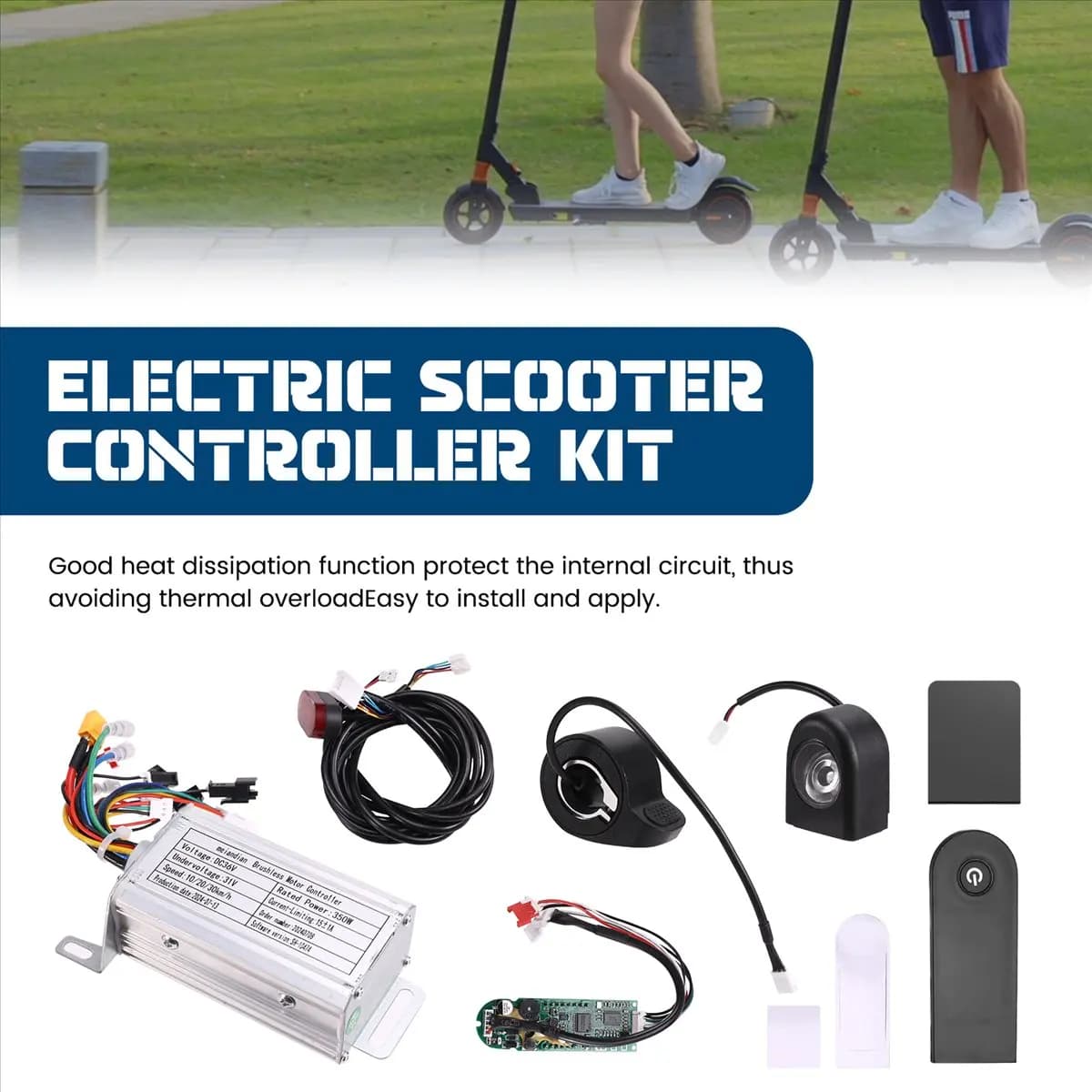 Controller brushless M85K 36V 350W + misuratore Bluetooth + luce + acceleratore + kit copertura per scooter elettrico M365/M365 Pro