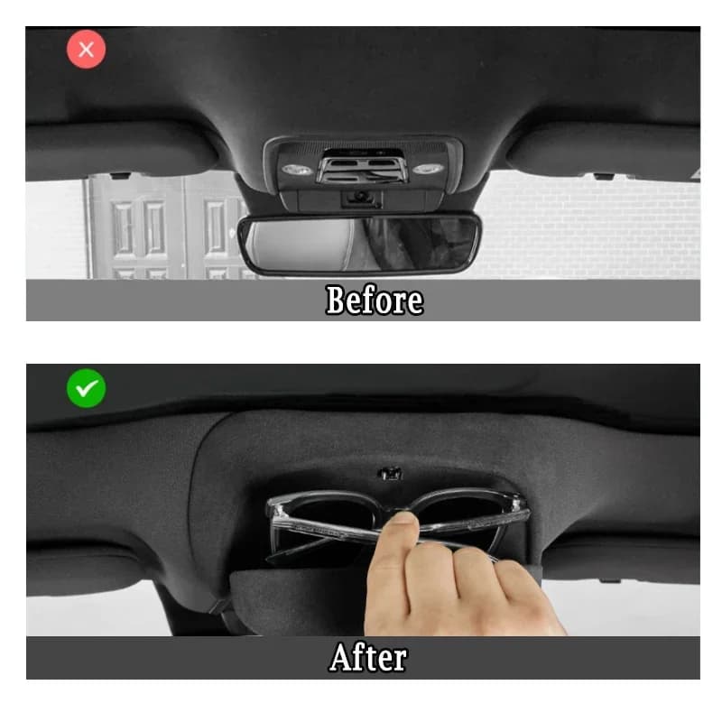 Car Glasses Case for BYD Seal Glasses Case High-quality ABS / Suede Ceiling Sunglasses Storage Box Interior Accessories