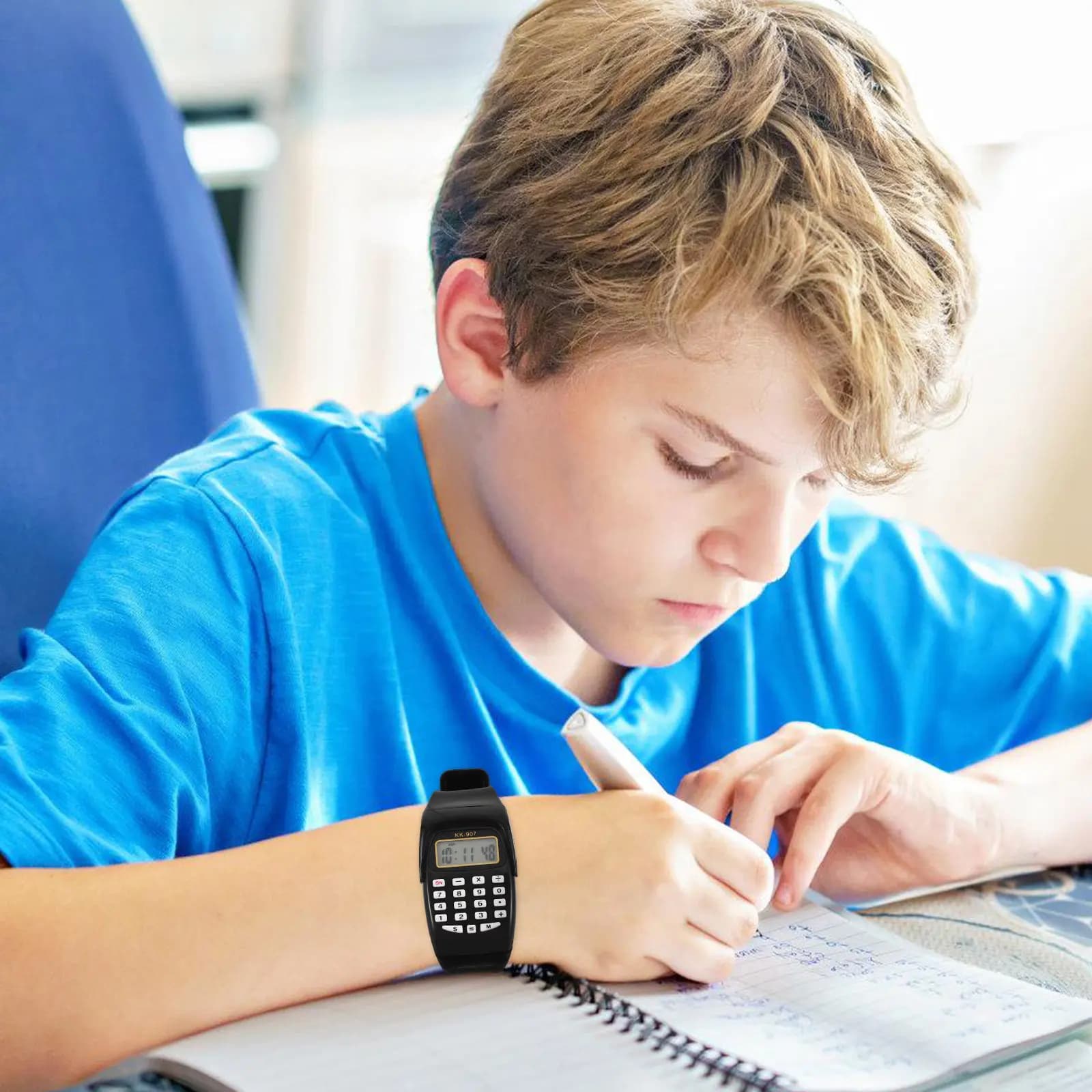 2 orologi portatili intelligenti per bambini, orologi con calcolatrice per uomini, ragazzi e bambini