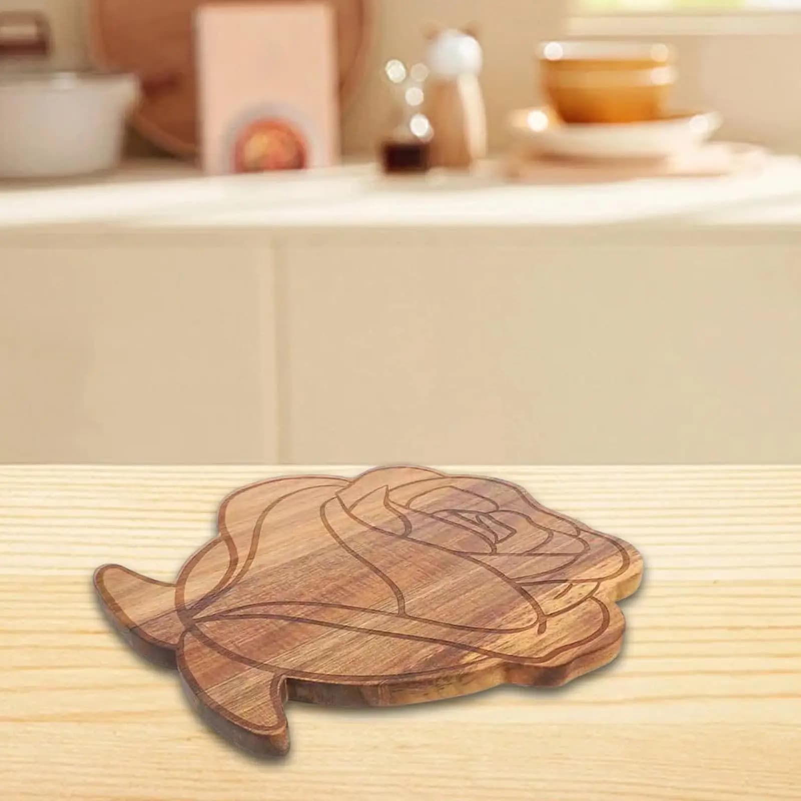 Flower Shaped Cutting Board Pizza Steak Bread Board Portable Multipurpose Pizza Plate for Cutting Vegetables Fruits Household