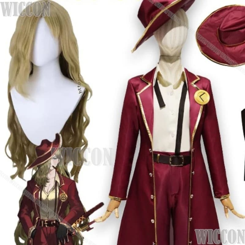 Costume Cosplay Valencina di Limbus Company con Accessori Spada Doppia, Outfit per Anime e Videogiochi, Set per Halloween e Festival Comic Con