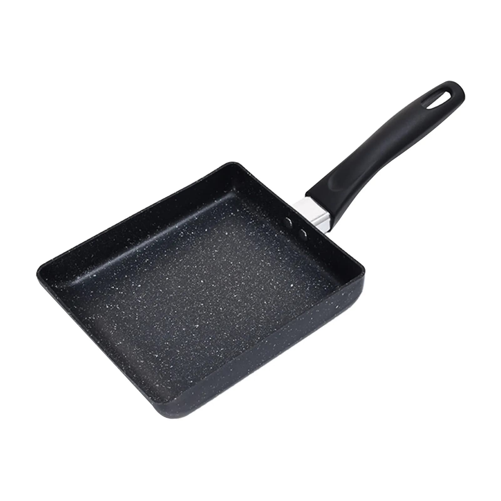Mini Black Cast Iron Kitchen Board for Eggs and Pancake, Breakfast Pot
