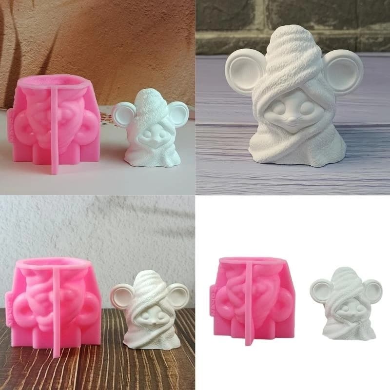 Stampi in silicone per mouse per accappatoio Stampi per sapone in silicone per sapone fatto a mano Stampo in silicone per in