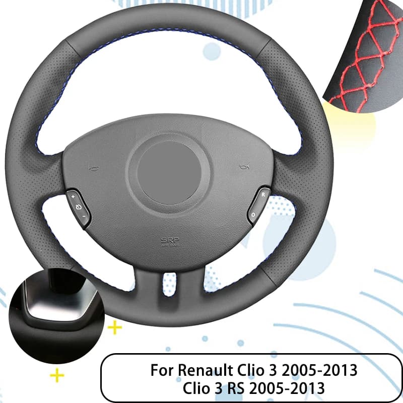 Microfiber Skin Scratch Resistant Car Cover for Renault Clio 3 2005-2013 Clio3 RS 2005-2013 Automatic steering wheel belt