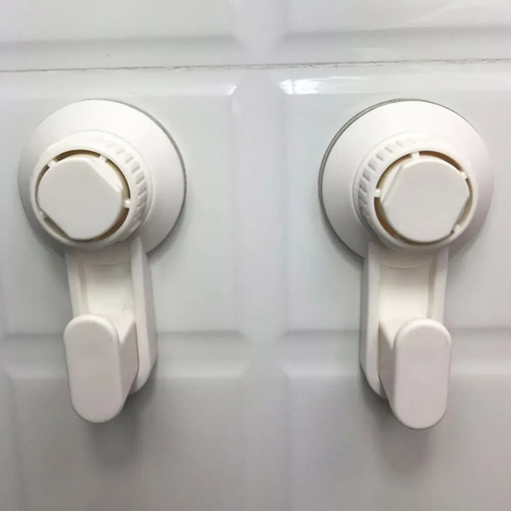 2 Ganci a Ventosa da 3Kg, Impermeabili, in ABS, per Bagno, Cucina, Vetro, Piastrelle, Parete, Doccia, Rimovibili, Resistenti