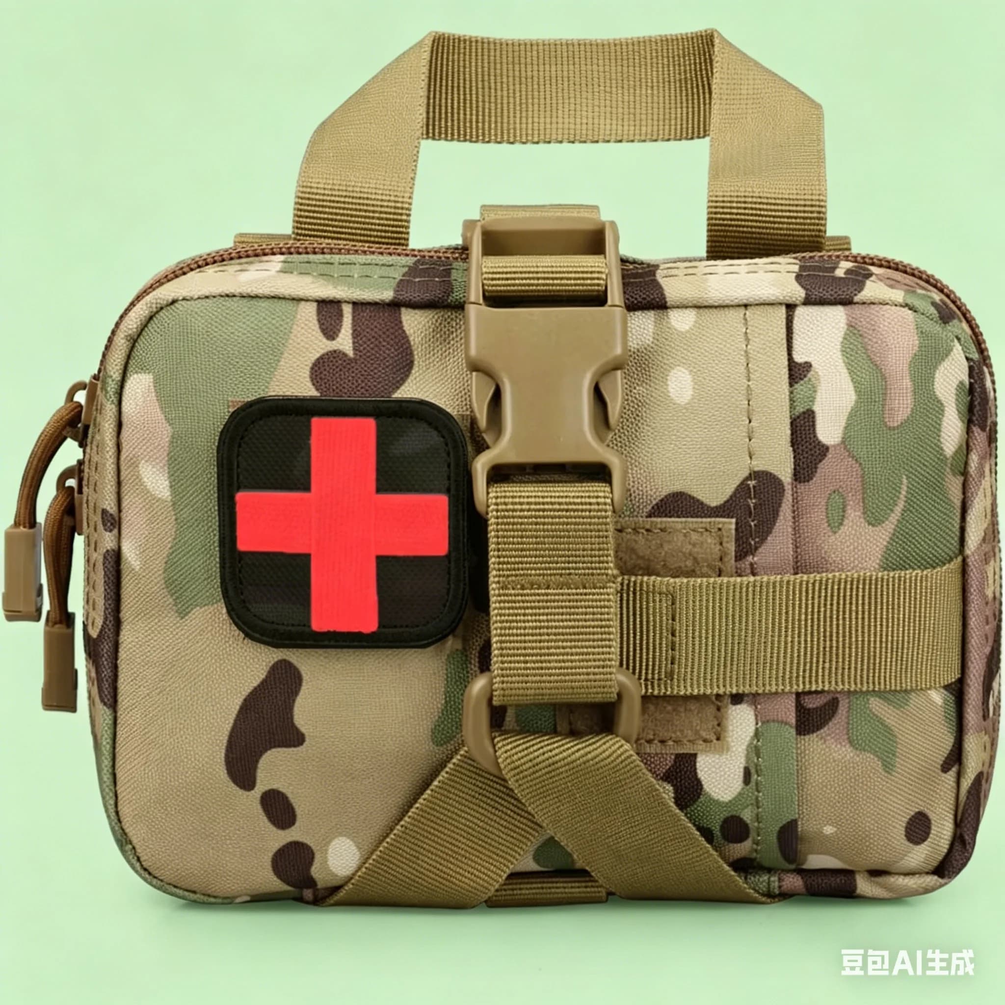 Borsa di Pronto Soccorso Tattica Aggiornata, Tasca Medica Molle Staccabile, Kit di Sopravvivenza d'Emergenza IFAK per Escursionismo e Viaggi