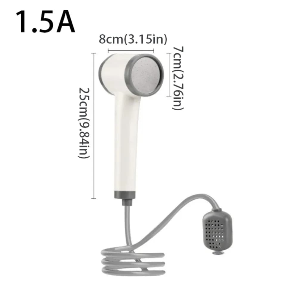 Doccia portatile autoadescante Massaggio regolabile con bolle Doccia ricaricabile Doccia esterna alimentata a batteria Lavaggio auto