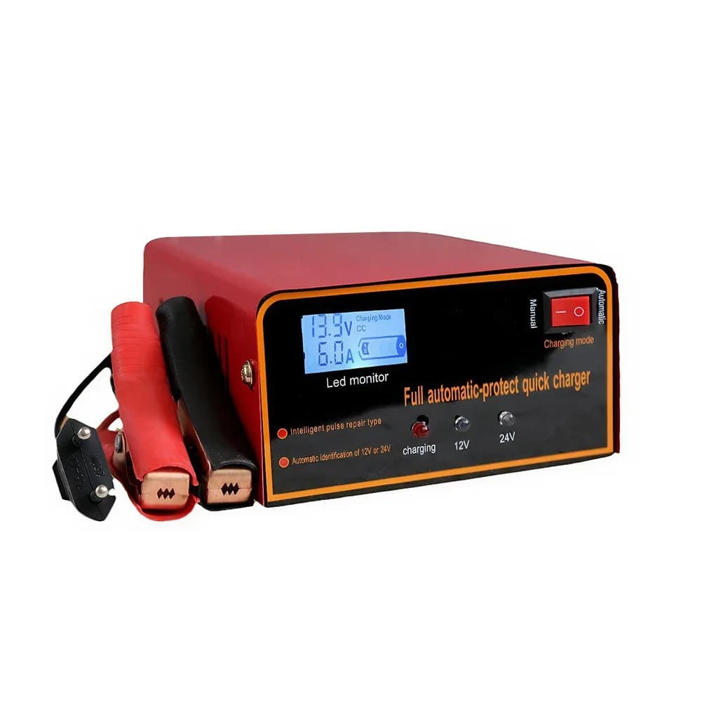 Avviatore d'Emergenza per Auto 12v24v con Ricarica Rapida, Clip di Sicurezza, Compressore, Caricatore e Display LED per Camion e Macchinari Agricoli