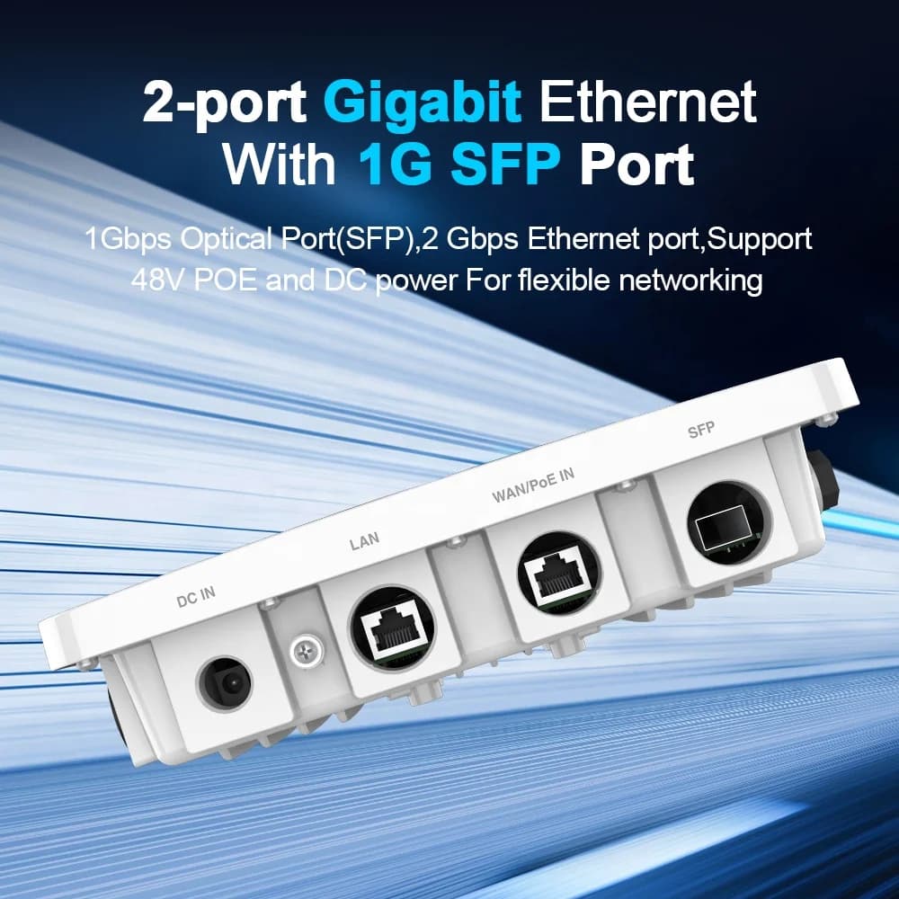 Vendita calda Mosslink WIFI 6 AX3000 Ripetitore Wifi esterno Punto di accesso wireless con IP67 Estensore Wifi impermeabile Segnale a lungo raggio
