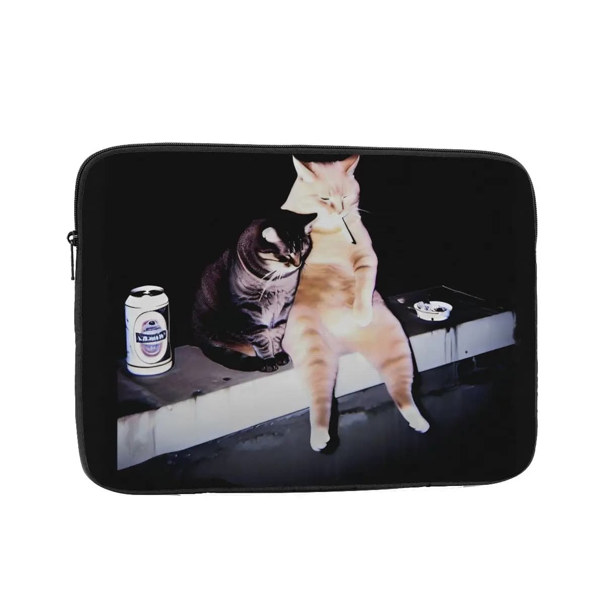 Fumatori Cat Meme 10 12 13 15 17 pollici Laptop Liner Sleeve Borsa per notebook Custodia per sigaretta Stupido Brainrot Custodia antiurto