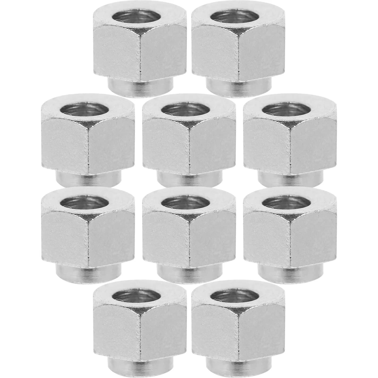 10Pcs Hexagonal Eccentric 3D Printer Nuts Carbon Steel Nickel Plated Rust Resistant Leveling Nut Set 3D Printer Supplies